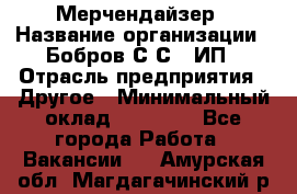 Мерчендайзер › Название организации ­ Бобров С.С., ИП › Отрасль предприятия ­ Другое › Минимальный оклад ­ 17 000 - Все города Работа » Вакансии   . Амурская обл.,Магдагачинский р-н